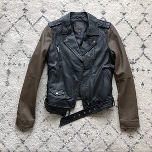 Joie Leather Moto Jacket - size S